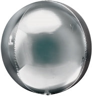 SILVER Orbz Balloon