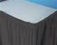 Table Skirt CHOCOLATE - Heavy Duty Plastic 29in x 14ft w/ Velcro Tabs for easy attachment