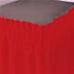 Red Plastic Table skirt