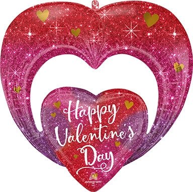 29” HVD Ombre Sparkles (PKG) SuperShape Foil Balloon - Anagram - Premium Party Distribution