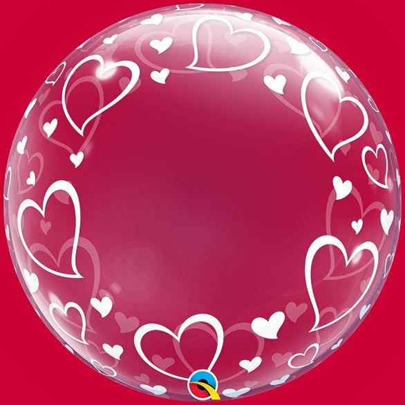 24 inch DECO BUBBLE Stylish Heart