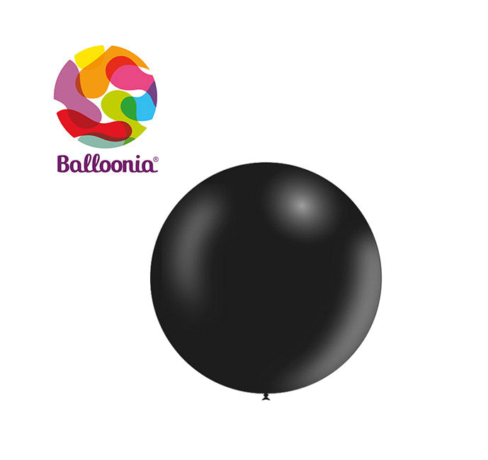 2FT Metallic Black (5ct) - Balloonia