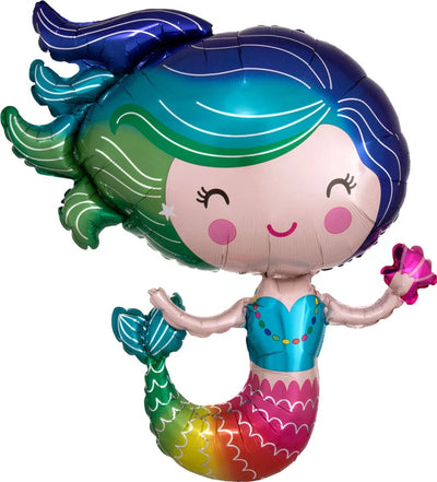 30" Mermaid - Colorful - Anagram - Premium Party Distribution