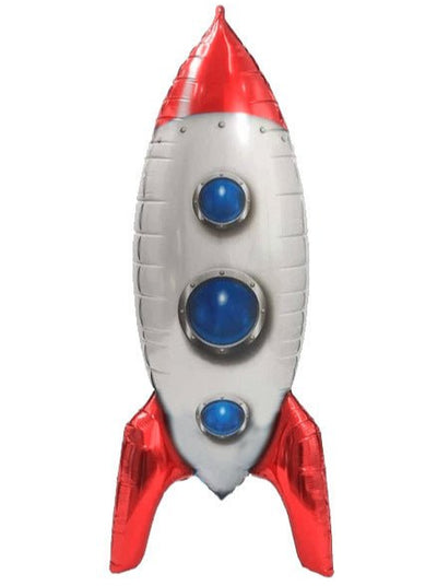30" Red Rocket Ship Balloon - Winner Party - Premium Party Distribution