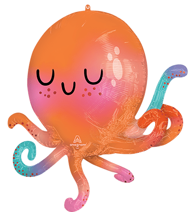 30" UltraShape® - Cute Octopus - Anagram - Premium Party Distribution
