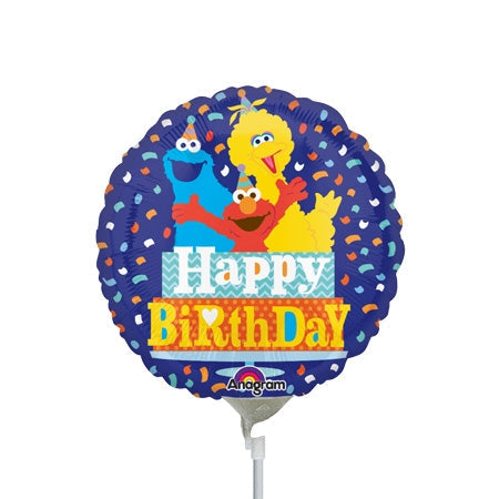 9in Sesame Street Happy Birthday Confetti