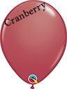 11 inch Qualatex CRANBERRY latex balloons