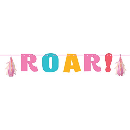 Girl Dinosaur Banner  4.5ft