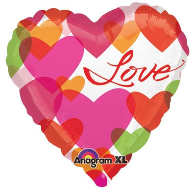 32" Colorful Love Hearts (5ct) - Premium Party Distribution