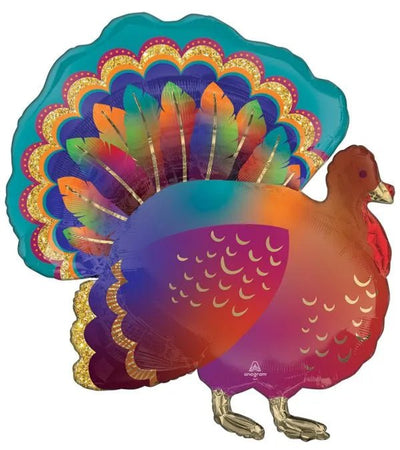32" Glitter Turkey - Premium Party Distribution