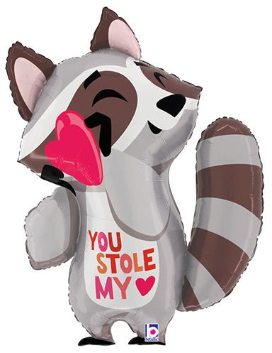 32" Raccoon - You Stole My Heart - Premium Party Distribution