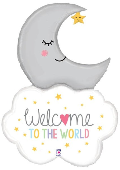 32" Welcome Baby Moon - Premium Party Distribution
