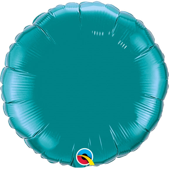 18in TEAL - Pack of 10 - Round Qualatex Foil