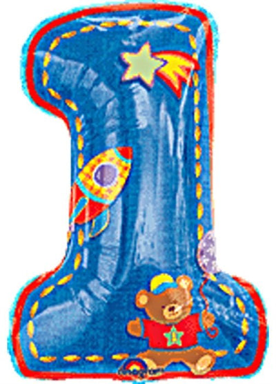 33" Hugs & Stitches 1st Birthday Boy - Premium Party Distribution