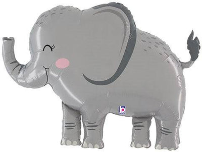 33” Jungle Elephant (Pkg) Foil Balloon - Premium Party Distribution