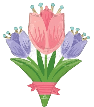 33" Spring Cheers Tulips - Premium Party Distribution