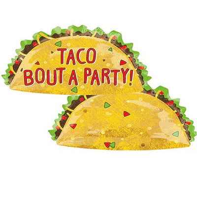 33" Taco SuperShape Foil Balloon 1ct - Anagram - Premium Party Distribution