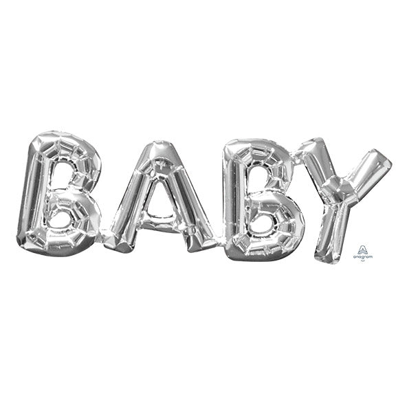 26 inch x 9 inch - BABY - Phrase SILVER