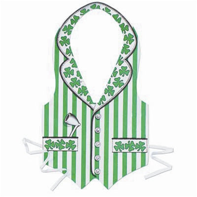 Plastic St Patrick Vest