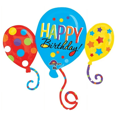 34" Balloon Bash Cluster (5ct) - Premium Party Distribution