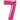 34" Balloon Number 7 - Magenta - Premium Party Distribution