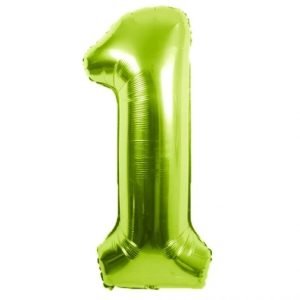 34" Balloon Numbers - Lime Green - Premium Party Distribution
