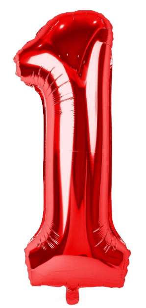 34" Balloon Numbers - Red - Premium Party Distribution