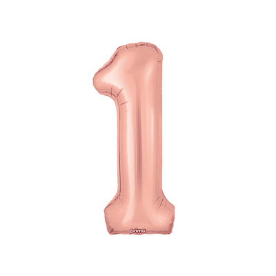 34" Balloon Numbers - Rose Gold - Premium Party Distribution