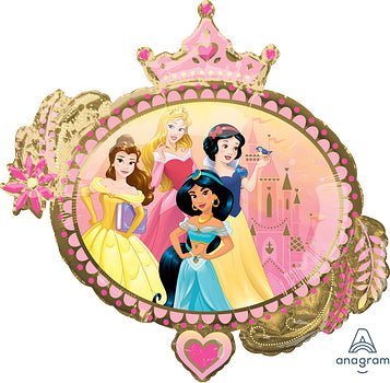 34" Foil Balloon - Princesses Once Upon A Time - Premium Party Distribution