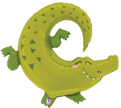 34” Jungle Alligator (Pkg) Foil Balloon - Premium Party Distribution