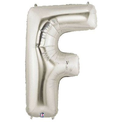 34" Megaloon Letter F - Silver - Premium Party Distribution