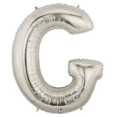 34" Megaloon Letter G - Silver - Premium Party Distribution