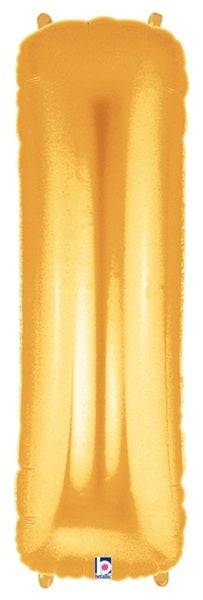 34" Megaloon Letter I - Gold - Premium Party Distribution
