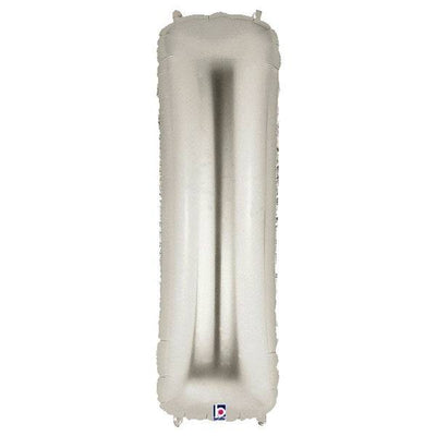 34" Megaloon Letter I - Silver - Premium Party Distribution