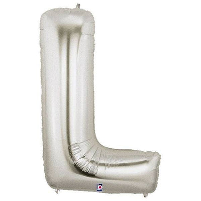 34" Megaloon Letter L - Silver - Premium Party Distribution