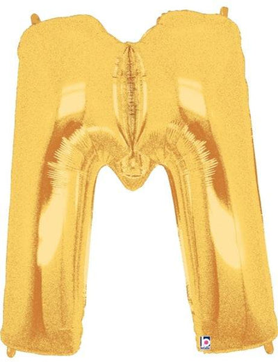 34" Megaloon Letter M - Gold - Premium Party Distribution