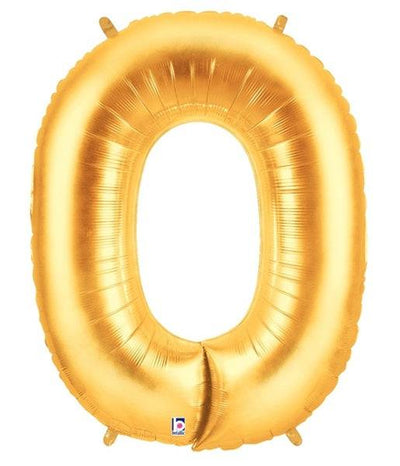 34" Megaloon Letter O - Gold - Premium Party Distribution