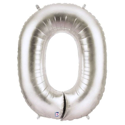 34" Megaloon Letter O - Silver - Premium Party Distribution