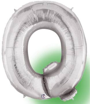 34" Megaloon Letter Q - Silver - Premium Party Distribution