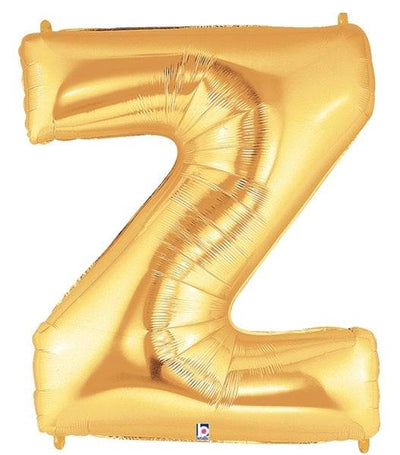 34" Megaloon Letter Z - Gold - Premium Party Distribution