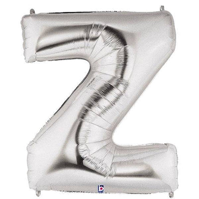 34" Megaloon Letter Z - Silver - Premium Party Distribution