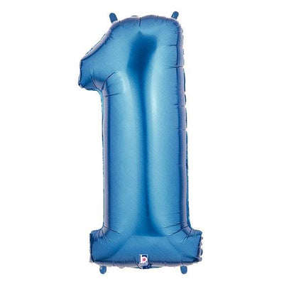 34" Megaloon Number 1 - Blue - Premium Party Distribution
