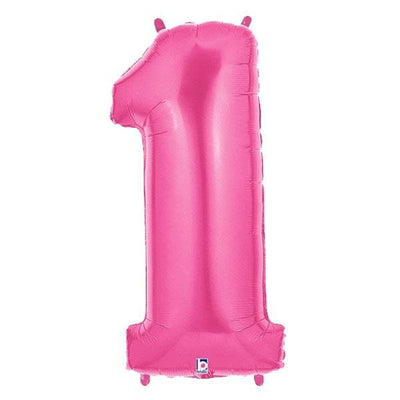 34" Megaloon Number 1 - Pink - Premium Party Distribution