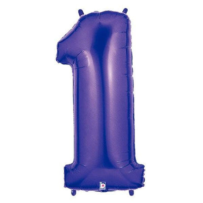 34" Megaloon Number 1 - Purple - Premium Party Distribution