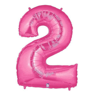 34" Megaloon Number 2 - Pink - Premium Party Distribution