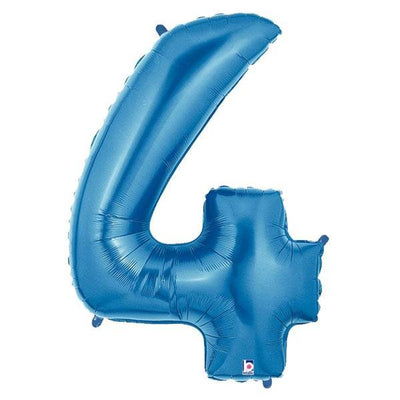 34" Megaloon Number 4 - Blue - Premium Party Distribution