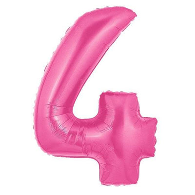 34" Megaloon Number 4 - Pink - Premium Party Distribution