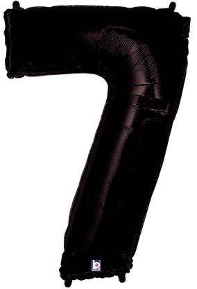34" Megaloon Number 7 - Black - Premium Party Distribution