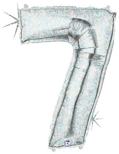 34" Megaloon Number 7 - Holographic - Premium Party Distribution