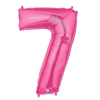 34" Megaloon Number 7 - Pink - Premium Party Distribution